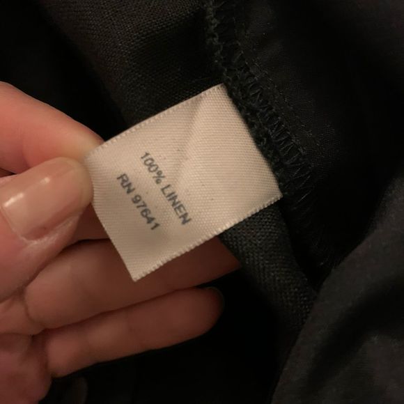 J Jill 100% linen black wide leg pants Sz 12 - Picture 5 of 5